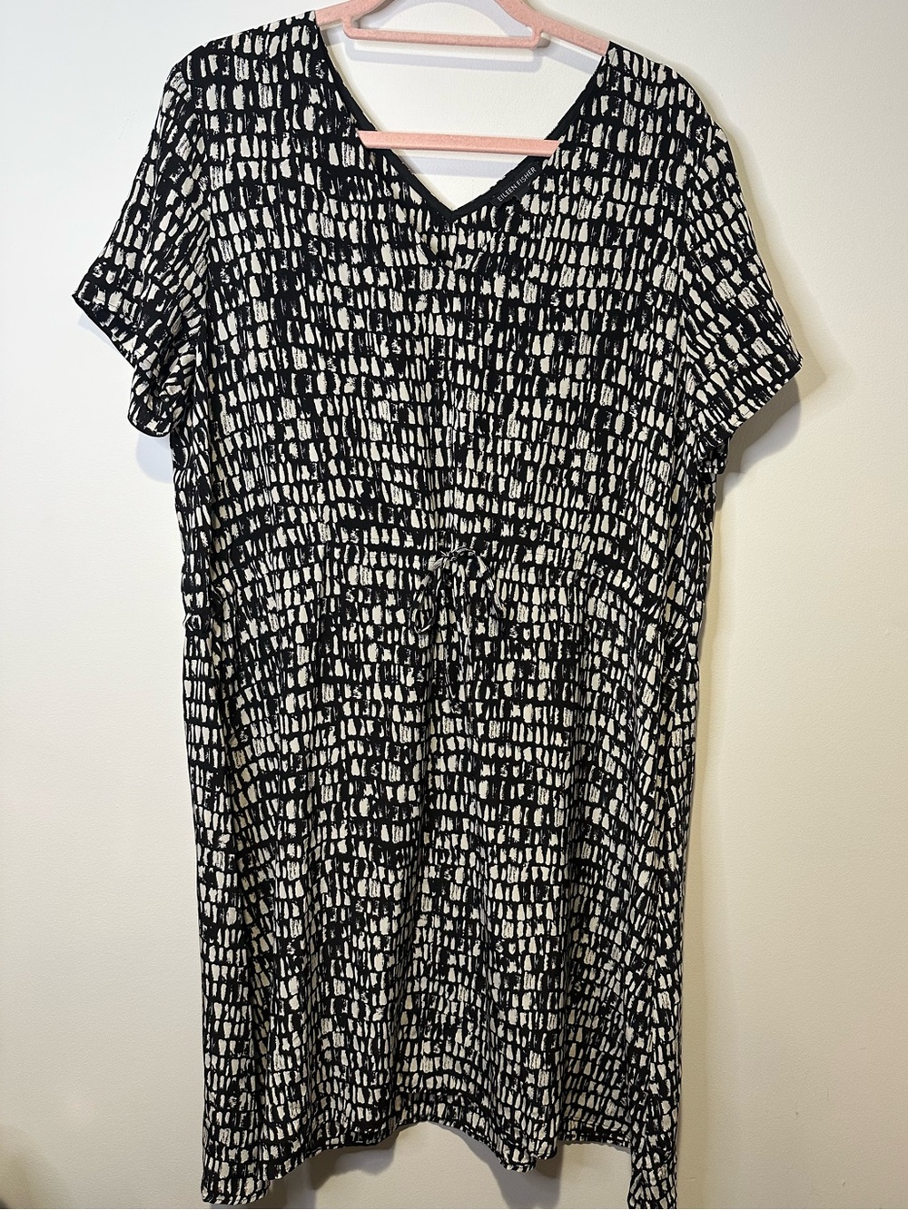 eileen fisher silk dress size large